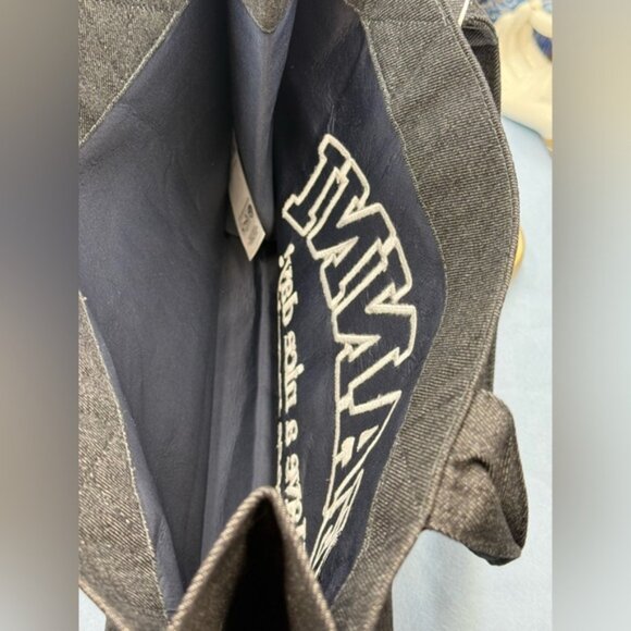 🆕 GANNI 🧿 NWT Large Easy Shopper, Black Denim - Picture 8 of 11